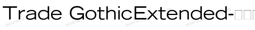 Trade GothicExtended字体转换